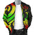 Kosrae Micronesian Men Bomber Jacket - Reggae Tentacle Turtle - Polynesian Pride