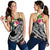 Polynesian Hawaii Women's Racerback Tank - Summer Plumeria (Black) - Polynesian Pride