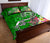 Samoa Quilt Bed Set - Turtle Plumeria (Green) - Polynesian Pride