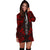 Palau Hoodie Dress - Polynesian Tattoo Red - Polynesian Pride