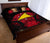 Tokelau Polynesian Quilt Bed Set Hibiscus Red - Polynesian Pride