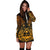 Guam Polynesian Hoodie Dress - Gold Turtle Homeland - Polynesian Pride