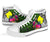 Palau High Top Shoes - Turtle Plumeria Banana Leaf - Polynesian Pride