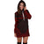 Palau Women's Hoodie Dress - Polynesian Red Chief - Polynesian Pride