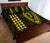 Hawaii Kakau Makau Fish Hook Polynesian Quilt Bed Set - Yellow - Polynesian Pride