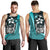 Samoa Polynesian Men's Tank Top Turquoise - Turtle With Hook Turquoise - Polynesian Pride