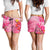 Hawaii All Over Print Women's Shorts - Polynesian Pink Plumeria Turtle - Polynesian Pride