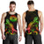 American Samoa Polynesian Men Tank Top - Turtle With Blooming Hibiscus Reggae - Polynesian Pride