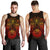 American Samoa Polynesian Men's Tank Top - Red Turtle Manta Ray RED - Polynesian Pride