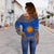 Marshall Islands Flag Polynesian Chief Women's Off Shoulder Sweater - Polynesian Pride