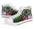 Kosrae High Top Shoes - Turtle Plumeria Banana Leaf - Polynesian Pride