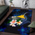 Tokelau Polynesian Area Rug - Turtle With Plumeria Flowers - Polynesian Pride