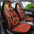 Polynesian Turtle Car Seat Covers - Tribal Tattoo with Hibiscus Coral - Polynesian Pride