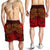 Pohnpei Men's Shorts - Red Shark Polynesian Tattoo - Polynesian Pride