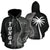 Tonga Polynesian Zip up Hoodie Coconut Tree Black Unisex Black - Polynesian Pride