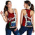 Samoa Polynesian Women's Racerback Tank - Tribal Wave Tattoo Flag Color Red - Polynesian Pride