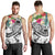 Polynesian Samoa Men's Tank Top - Summer Plumeria (White) - Polynesian Pride