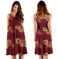 Hawaiian Women's Dress - Retro Pattern - Polynesian Pride