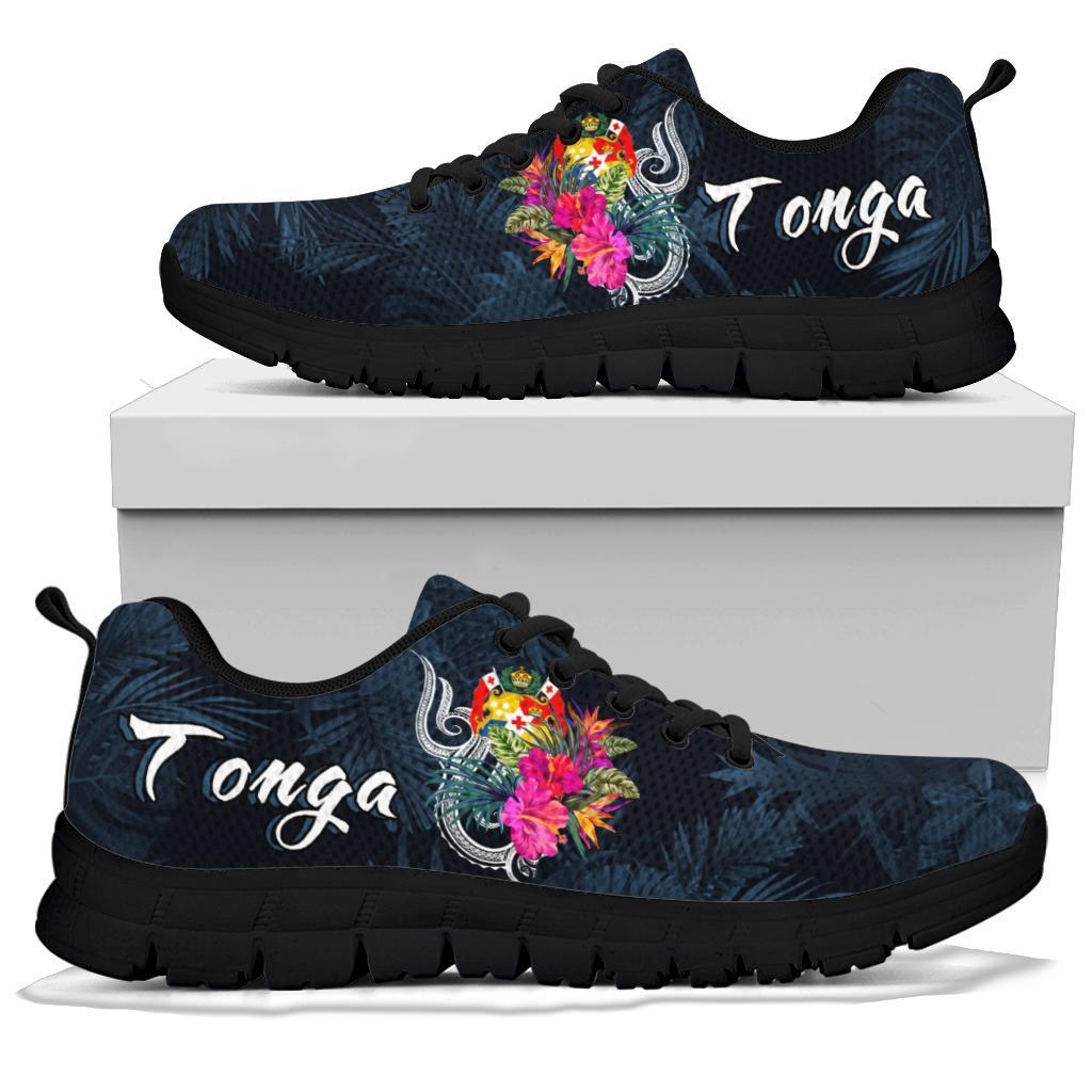 Tonga Polynesian Sneakers - Tropical Flower White - Polynesian Pride
