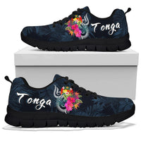 Tonga Polynesian Sneakers - Tropical Flower White - Polynesian Pride