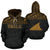 Tokelau Polynesian ll Over Hoodie Gold Horizontal Unisex Black - Polynesian Pride