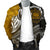 Samoa Men's Bomber Jacket - Samoa Seal Wave Style (Gold) - Polynesian Pride