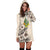 Alo Wallis and Futuna Hoodie Dress - Alo Flag & Beige Hibiscus - Polynesian Pride