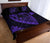 Hawaii Hibiscus Banzai Surfing Quilt Bed Set Purple - Polynesian Pride