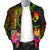 YAP Polynesian Personalised Men's Bomber Jacket - Hibiscus and Banana Leaves - Polynesian Pride