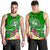 Tonga Men's Tank Top - Turtle Plumeria (Green) - Polynesian Pride