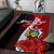 Solomon Islands Polynesian Custom Personalised Area Rug - Coat Of Arm With Hibiscus - Polynesian Pride