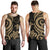 Cook Islands Men's Tank Top - Gold Tentacle Turtle - Polynesian Pride