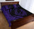 Hawaii Fish Hook Polynesian Quilt Bed Set - Circle Style Purple - Polynesian Pride