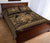 Hawaii Polynesian Pele Kanaka Quilt Bed Set Gold - Polynesian Pride