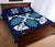 Hawaiian Quilt Bed Set Royal Pattern - Dark Blue - Polynesian Pride