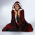 Vanuatu Polynesian Chief Hooded Blanket - Red Version - Polynesian Pride