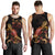 FiJi Men Tank Top - Turtle With Blooming Hibiscus Gold - Polynesian Pride