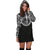 Palau Women Hoodie Dress - Palau Coat Of Arms Polynesian Black Color - Polynesian Pride