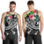 YAP Polynesian Men's Tank Top- Summer Plumeria (Black) - Polynesian Pride