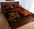 Hawaiian Turtle Plumeria Polynesian Quilt Bedding Set Orange - Polynesian Pride