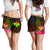 Wallis and Futuna Polynesian Women's Shorts - Hibiscus and Banana Leaves - Polynesian Pride