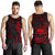 Samoa Polynesian Men's Tank Top - Red Tribal Wave Red - Polynesian Pride