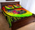 Samoa Quilt Bed Set - Polynesian Hook And Hibiscus (Reggae) - Polynesian Pride