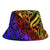 Niue Bucket Hat - Rainbow Polynesian Pattern - Polynesian Pride