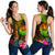 Tahiti Polynesian Personalised Women's Racerback Tank - Hibiscus and Banana Leaves - Polynesian Pride