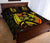 Hawaiian Map Palm Trees Fish Hook Polynesian Quilt Bedding Set Colorful Yellow - Polynesian Pride