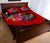 Samoa Quil Bed Set - Polynesian Hook And Hibiscus (Red) - Polynesian Pride