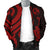 Tonga Polynesian Men Bomber Jacket - Red Tentacle Turtle - Polynesian Pride