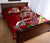 Samoa Quilt Bed Set - Turtle Plumeria (Red) - Polynesian Pride