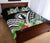 CNMI Quilt Bed Set - CNMI Coat of Arms & Polynesian Tropical Flowers White - Polynesian Pride